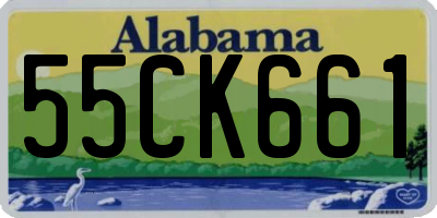 AL license plate 55CK661