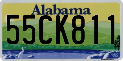 AL license plate 55CK811