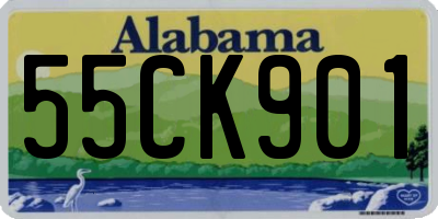 AL license plate 55CK901