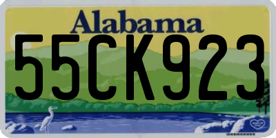 AL license plate 55CK923
