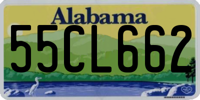 AL license plate 55CL662