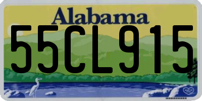 AL license plate 55CL915