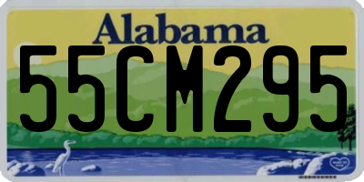 AL license plate 55CM295
