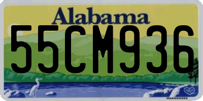 AL license plate 55CM936
