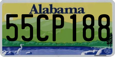 AL license plate 55CP188
