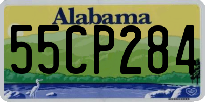 AL license plate 55CP284