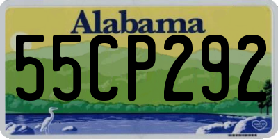AL license plate 55CP292