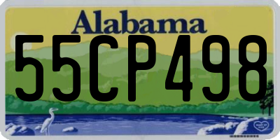 AL license plate 55CP498