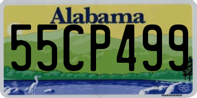 AL license plate 55CP499