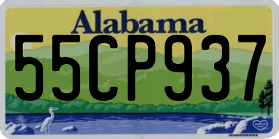 AL license plate 55CP937