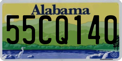 AL license plate 55CQ140