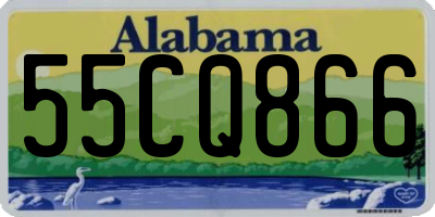 AL license plate 55CQ866