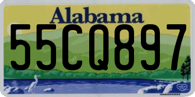 AL license plate 55CQ897