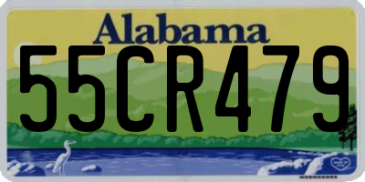 AL license plate 55CR479