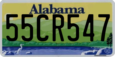 AL license plate 55CR547