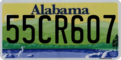 AL license plate 55CR607