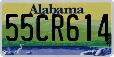 AL license plate 55CR614