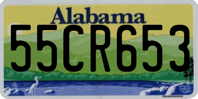 AL license plate 55CR653