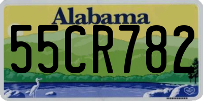 AL license plate 55CR782