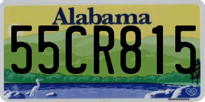AL license plate 55CR815