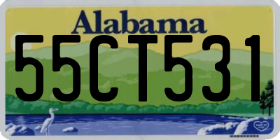 AL license plate 55CT531
