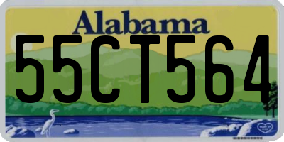 AL license plate 55CT564