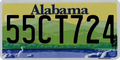 AL license plate 55CT724