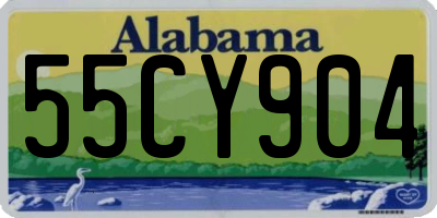AL license plate 55CY904