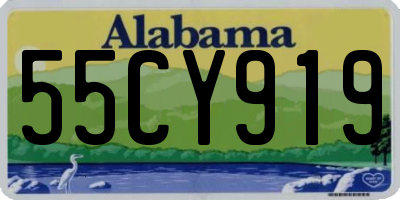 AL license plate 55CY919