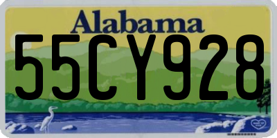 AL license plate 55CY928