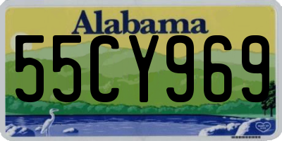 AL license plate 55CY969