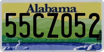 AL license plate 55CZ052