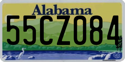 AL license plate 55CZ084