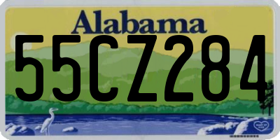 AL license plate 55CZ284
