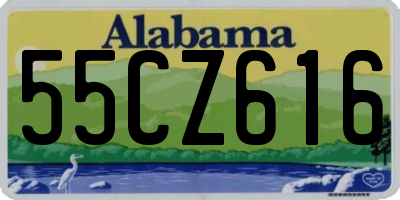 AL license plate 55CZ616
