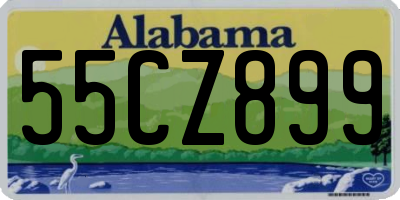 AL license plate 55CZ899