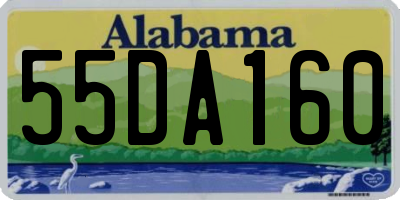 AL license plate 55DA160