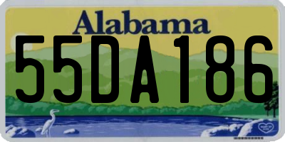 AL license plate 55DA186