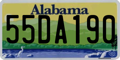 AL license plate 55DA190