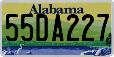 AL license plate 55DA227