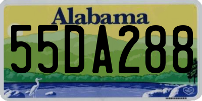AL license plate 55DA288