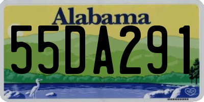AL license plate 55DA291