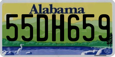 AL license plate 55DH659