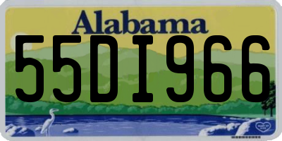AL license plate 55DI966