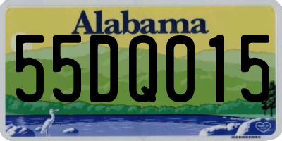 AL license plate 55DQ015