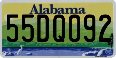 AL license plate 55DQ092
