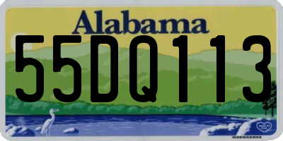 AL license plate 55DQ113