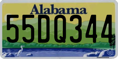 AL license plate 55DQ344
