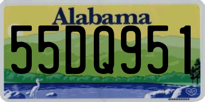AL license plate 55DQ951