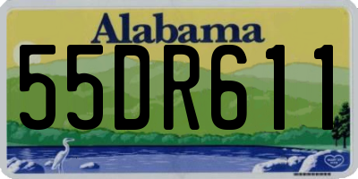 AL license plate 55DR611